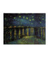 Фото #1 товара Vincent van Gogh 'Starlight Over the Rhone' Canvas Art - 47" x 35" x 2"