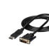 StarTech.com 6ft (1.8m) DisplayPort to DVI Cable - DisplayPort to DVI Adapter Cable 1080p Video - DisplayPort to DVI-D Cable Single Link - DP to DVI Monitor Cable - DP 1.2 to DVI Converter - 1.8 m - DisplayPort - DVI-D - Male - Male - Straight