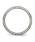 ფოტო #2 პროდუქტის Titanium Brushed Criss-cross Design Wedding Band Ring