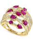 ფოტო #1 პროდუქტის EFFY® Ruby (1-1/2 ct. t.w.) & Diamond (5/8 ct. t.w.) Ring in 14k Gold