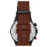 Model 4029 Men's Japan Quartz Chronograph, Leather Strap Watch