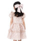 Toddler & Little Girls Puff-Sleeve Burnout Organza Dress