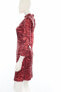 Фото #4 товара A Drea Red Mid Sleeve Sequin Party Mini 3/4 Sleeves Above The Knee Dress size M