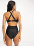 Фото #2 товара Ivory Rose Fuller Bust balconette cut out swimsuit in black