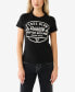 ფოტო #1 პროდუქტის Women's Shorts Sleeve Crystal Logo Crew T-shirt