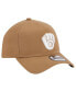 Фото #3 товара Men's Khaki Milwaukee Brewers A-Frame 9FORTY Adjustable Hat