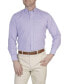 ფოტო #3 პროდუქტის Men's Mini Gingham Cotton Stretch Long Sleeve Shirt