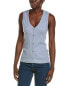 Фото #1 товара James Perse Sleeveless Rib Vest Women's Blue 2