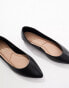 New Look flat pointed shoe in black Черный, 38 - фото #3