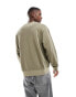 Фото #3 товара Jack & Jones super oversized sweatshirt in washed khaki