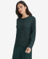 Фото #3 товара Women's Metallic Cable-Knit Sweater