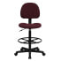 Фото #3 товара Burgundy Fabric Drafting Chair (Cylinders: 22.5''-27''H Or 26''-30.5''H)