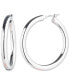 ფოტო #1 პროდუქტის Medium Tubular Hoop Earrings, 1.28"