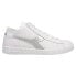 Diadora Game Row Cut Metal Lace Up Mens Silver, White Sneakers Casual Shoes 178