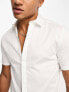 Фото #3 товара ASOS DESIGN Premium slim fit sateen shirt in white