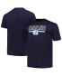 Фото #1 товара Men's Navy North Carolina Tar Heels Big and Tall Team T-shirt