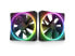 Фото #5 товара NZXT F140RGB Duo - 140mm Dual-sided RGB Fan - Twin Pack (Black) w/RGB Controller