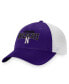 Фото #1 товара Men's Purple, White Northwestern Wildcats Breakout Trucker Snapback Hat