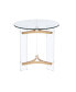 Sosi End Table, Gold Finish