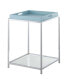 Фото #2 товара Palm Beach End Table with Shelf And Removable Trays