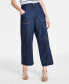 Фото #1 товара Women's High-Rise Wide-Leg Ankle Jeans