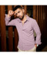 ფოტო #4 პროდუქტის Men's Lavender Stripe-Creased Shirt