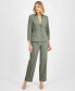 Фото #3 товара Two-Button Inset Jacket Extended-Tab Waist Pantsuit, Regular & Petite