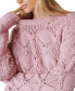 Women's Open-Stitch Pullover Sweater