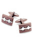 Sutton by Men's Two-Tone Decorative Cuff Links
