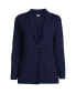 Фото #2 товара Petite Fine Gauge Cotton Button Front Blazer Sweater