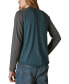 ფოტო #2 პროდუქტის Men's Venice Burnout Long Sleeve Colorblocked Crewneck T-Shirt