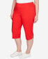 Фото #3 товара Plus Size Americana Clamdigger Capri Pants
