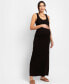 Women's Bodycon-Style Maxi Sleeveless Maternity Nursing Dress Черный, 10 - фото #2