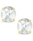 ფოტო #5 პროდუქტის White Topaz (1-1/8 ct. t.w.) Stud Earrings in 14K White or Yellow Gold