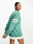 Fila collegiate logo crew neck sweat in green