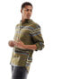 Cotton:On relaxed button front shirt in khaki stripe