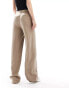 Pieces Tall pleat front tailored trousers in camel