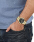 ფოტო #4 პროდუქტის Salvatore Men's Swiss Classic Gold Ion-Plated Stainless Steel Bracelet Watch 42mm