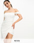 Фото #1 товара Jaded Rose Petite off shoulder corset mini dress in ivory