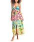 Фото #1 товара Women's Tiered Printed Ruffle Cover-Up Dress, Created for Macy's