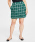 Women's Checked Tweed Mini Skirt, Created for Macy's
