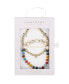 ფოტო #3 პროდუქტის Multi Color Quartz Godmama Stone and Beaded Stretch Bracelet Set