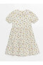 Фото #2 товара Bebe Yaka Çiçekli Kız Çocuk Elbise