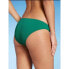 Women's Ribbed Cheeky Bikini Bottom - Shade & Shore Jewel Green M