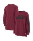 ფოტო #1 პროდუქტის Women's Garnet South Carolina Gamecocks Two-Hit Canyon Long Sleeve T-shirt