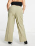 Фото #4 товара ASOS DESIGN Curve commuter suit elastic waist trousers in sage