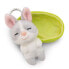 Фото #4 товара Сувенирный брелок или ключница для геймеров NICI Sleeping Pets Bunny Grey 8 cm Basket Key Ring