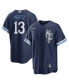 ფოტო #1 პროდუქტის Men's Salvador Perez Navy Kansas City Royals 2022 City Connect Replica Player Jersey