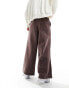 Фото #4 товара ASOS DESIGN super wide leg trousers in brown