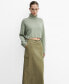 ფოტო #1 პროდუქტის Women's Pocket Detail Long Cargo Skirt